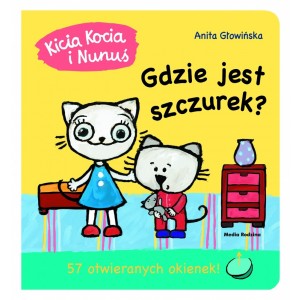 Kicia Kocia i Nunuś - Gdzie jest szczurek? z okienkami (Z4166)