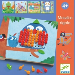 Djeco - układanka mozaika Mosaico Rigolo (Z2318)