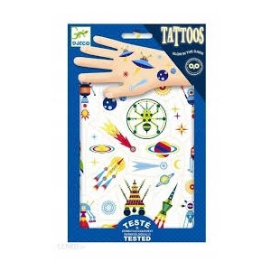 Djeco - tatuaże dla dzieci świecące w ciemności - Kosmos (Z3017)