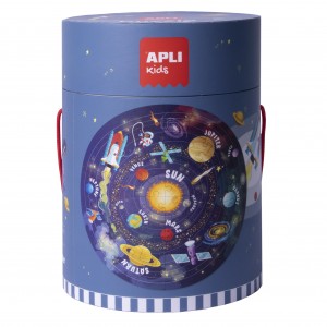 APLI Kids - Puzzle okrągłe w tubie - Układ słoneczny (Z3200)