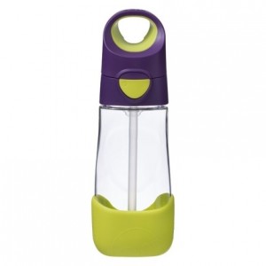 B.Box - butelka tritanowa ze słomką 450ml - Passion Splash - fioletowo-zielona (Z3232)