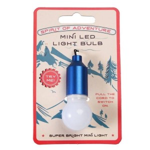 Rex London - Brelok świecąca żarówka - mini latarka - niebieski (Z3479)