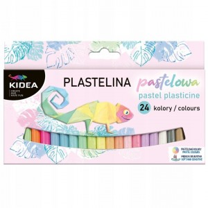 KIDEA - Plastelina 24 kolory - Pastelowe (Z3557)