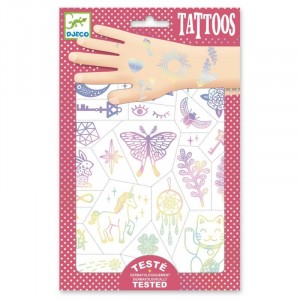 Djeco - tatuaże dla dzieci holograficzne Talizmany (Z4117)
